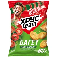 Сухарики Хрусteam Багет Томат-Зелень, 60г