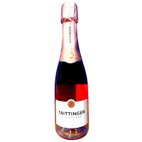 Игристое вино Taittinge Престиж Розе выдержанное брют розовое, 375мл Игристое вино Taittinge Престиж Розе выдержанное брют розовое, 375мл
