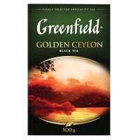 Чай Greenfield золотой цейлон чёрный крупнолистовой 100г Чай Greenfield золотой цейлон чёрный крупнолистовой 100г