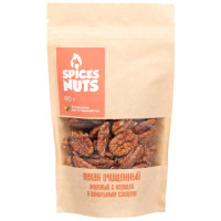 Пекан Spices Nuts очищенный жареный с корицей и ванильным сахаром, 90г