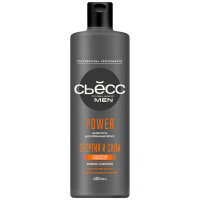 Шампунь мужской Сьёсс Power для нормальных волос укрепление волос, 450мл