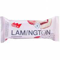 Пирожное Proteinrex Ламингтон Клубничный протеиновое, 50г