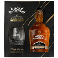 Виски Nucky Thompson Blended Scotch Whisky купажированный 6 лет 40%, 700мл + бокал Виски Nucky Thompson Blended Scotch Whisky купажированный 6 лет 40%, 700мл + бокал