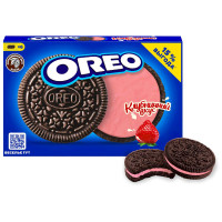 Печенье Oreo с какао и начинкой клубника, 228г