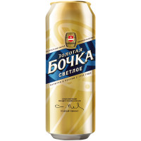 Пиво Золотая Бочка светлое 4.7%, 450мл Пиво Золотая Бочка светлое 4.7%, 450мл