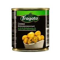 Оливки Fragata фаршированные халапеньо, 200г Оливки Fragata фаршированные халапеньо, 200г