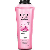 Шампунь Глисс Кур Жидкий шелк для непослушных тусклых волос гладкость и блеск, 400мл