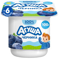 Творожок детский Агуша Черника с 6 месяцев 3.9%, 100г Творожок детский Агуша Черника с 6 месяцев 3.9%, 100г