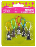Прищепки хозяйственные Home Queen для белья DSH023B, 5шт