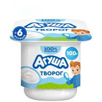 Творожок детский Агуша Классический с 6 месяцев 4.5%, 100г Творожок детский Агуша Классический с 6 месяцев 4.5%, 100г