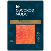Форель Русское Море филе-ломтики слабосолёная, 120г