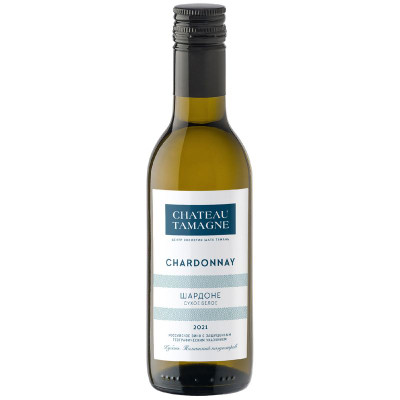 Изображение товара Вино Chateau Tamagne Шардоне белое сухое 12%, 187мл