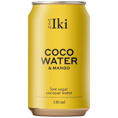 Изображение товара Вода Iki кокосовая с соком манго, 330мл