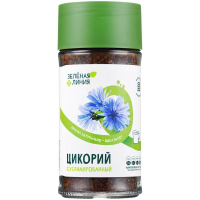 Изображение товара Цикорий натуральный растворимый сублимированный Зелёная Линия, 85г