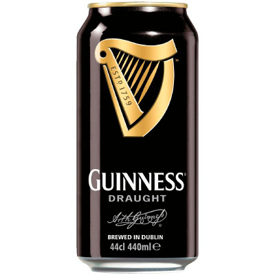 Изображение товара Пиво Guinness Драфт тёмное фильтрованное 4.2%, 440мл