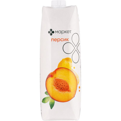 Изображение товара Нектар персиковый восстановленный Маркет Перекрёсток, 1л
