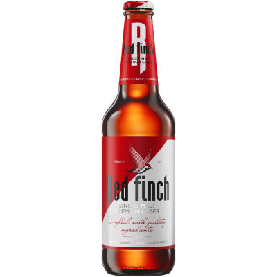 Изображение товара Пиво Red Finch светлое пастеризованное 4.4%, 450мл
