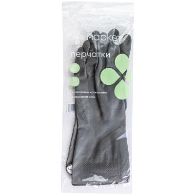 Изображение товара Перчатки латексные с ароматом алоэ размер M Маркет, 1пара
