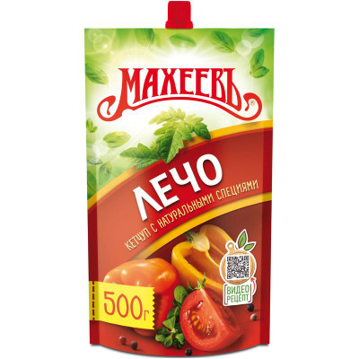 Изображение товара Кетчуп Махеевъ Лечо с кусочками овощей, 500г