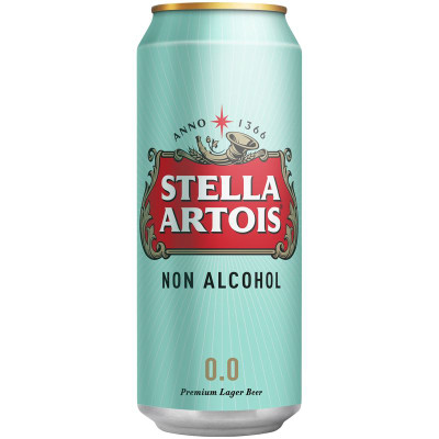 Изображение товара Пиво безалкогольное Stella Artois светлое, 450мл