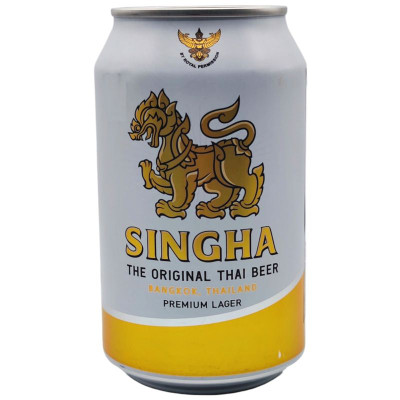 Изображение товара Пиво Singha светлое фильтрованное пастеризованное 5%, 330мл