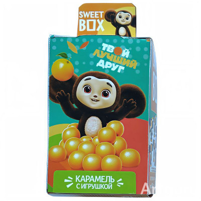 Изображение товара Набор Конфитрейд Sweet Box карамель леденцовая на палочке апельсин с подарком, 11г