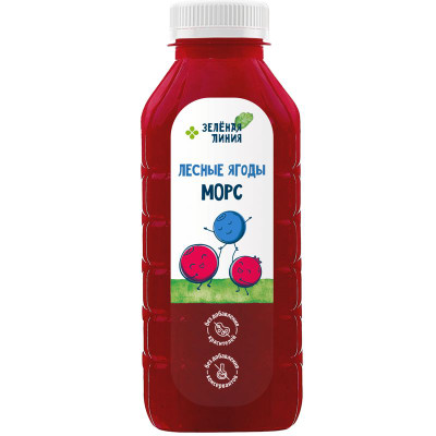 Изображение товара Морс Лесные ягоды Зелёная Линия, 500мл