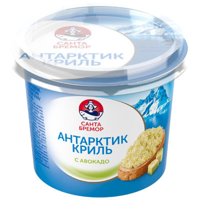 Изображение товара Крем-паста с антарктическим крилем Санта Бремор Антарктик-Криль с авокадо, 150г