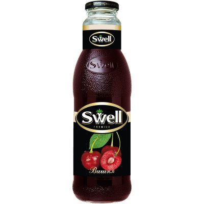 Изображение товара Нектар Swell вишневый осветленный стерилизованный, 750мл