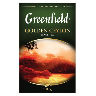 Изображение товара Чай Greenfield золотой цейлон чёрный крупнолистовой 100г