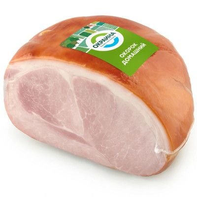 Изображение товара Окорок Окраина Домашний копчено-вареный категории Б