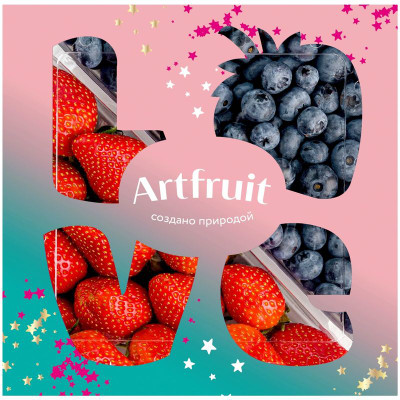 Изображение товара Ягодный микс Artfruit Love клубника-голубика, 500г