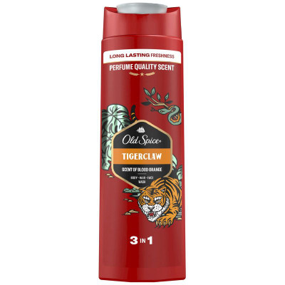 Изображение товара Шампунь Old Spice Tiger Claw 2в1 с гелем для душа, 400мл