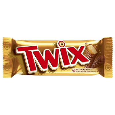 Изображение товара Батончик Twix шоколадный с карамелью, 55г
