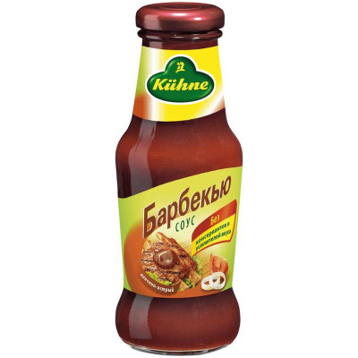 Изображение товара Соус Kuhne томатный Барбекью копчено-острый, 250мл