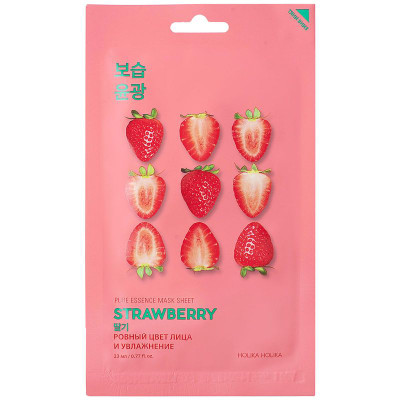 Изображение товара Маска Holika Holika Pure Essence Mask Sheet Strawberry тканевая для лица, 23мл