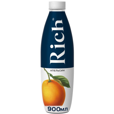 Изображение товара Нектар Rich апельсин с мякотью, 900мл