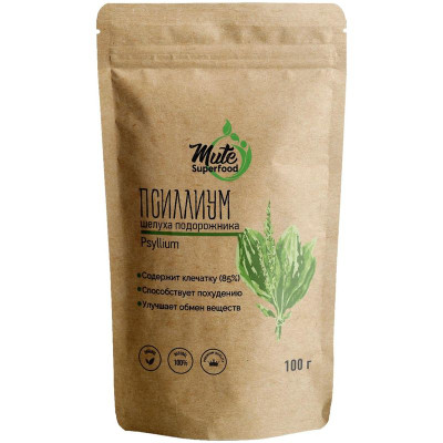 Изображение товара Псиллиум Mute Superfood подорожника, 100г