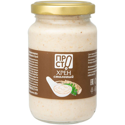 Изображение товара Хрен Столовый острый Пр!ст, 200г
