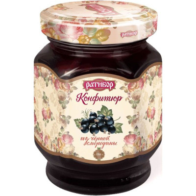 Изображение товара Конфитюр Ратибор чёрная смородина, 350г