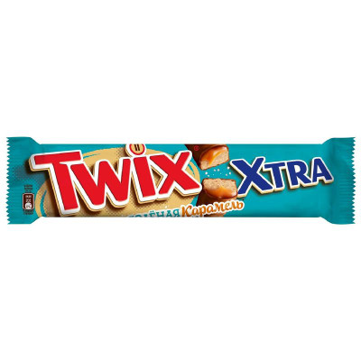 Изображение товара Батончик Twix Xtra шоколадный Солёная карамель, 82г