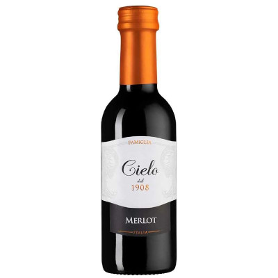 Изображение товара Вино Cielo Merlot красное полусухое 12%, 187мл