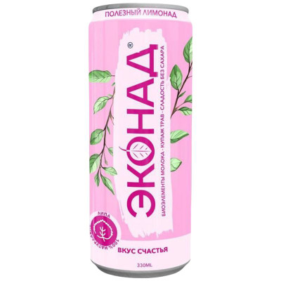Изображение товара Напиток Эконад Вкус Счастья на основе молочной сыворотки с липой, 330мл
