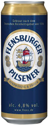 Изображение товара Пиво Flensburger Пилснер светлое 4.8%, 500мл