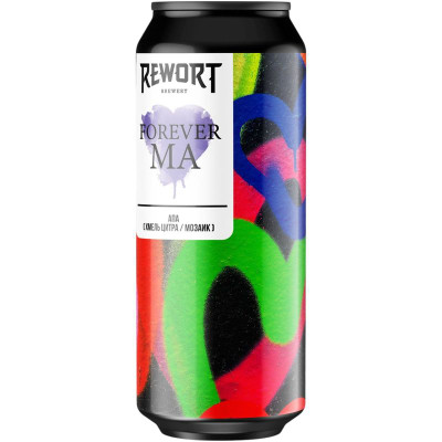 Изображение товара Пиво Rewort Forever Ma светлое 5.5%, 450мл