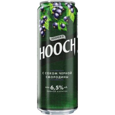 Изображение товара Напиток слабоалкогольный Hooch Super Чёрная Смородина 6.5%, 450мл