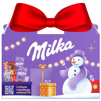 Изображение товара Набор кондитерской продукции Milka Большой Новогодний Микс с Бантом,402г