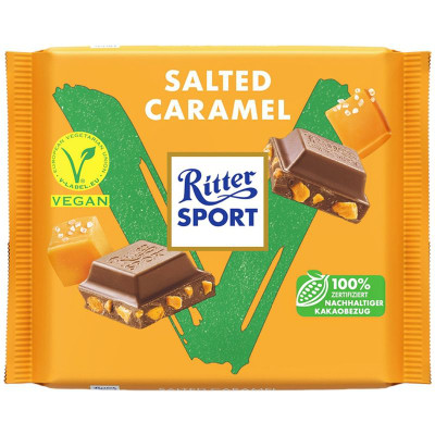 Изображение товара Шоколад Ritter Sport Соленая карамель тёмный, 100г