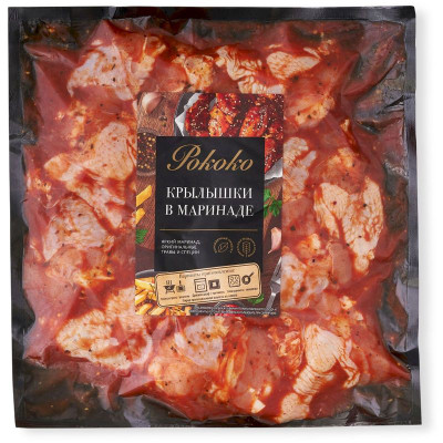 Изображение товара Крылышки цыплёнка Рококо в маринаде охлаждённые, 900г