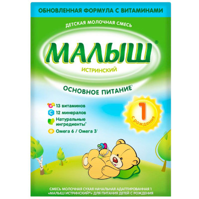 Изображение товара Смесь Малыш Истринский 1 молочная с рождения, 350г